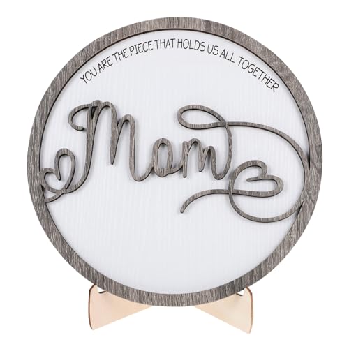 HAMPPLIES Mother's Day Holzschild Deko Rundes Stilvolles Tischornament Aus Holz Für Muttertag Für Wohnzimmer Schlafzimmer Schreibtischschmuck HAMPPLIES Mother's Day Holzschild Deko Rundes Stilvolles Tischornament Aus Holz Für Muttertag Für Wohnzimmer Schlafzimmer Schreibtischschmuck von HAMPPLIES