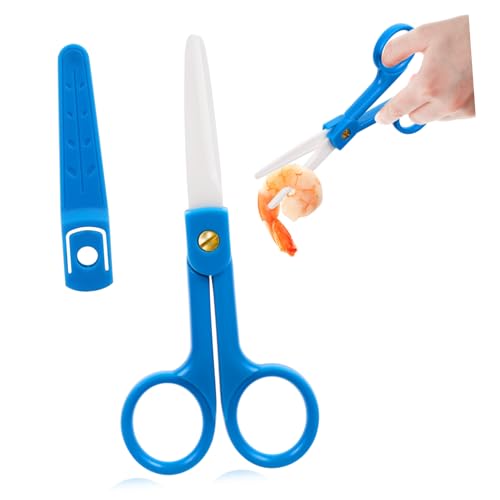 HAMPPLIES Nahrungsschneider Ergonomische Sichere Schere für Zubereitung von Babynahrung Zerkleinern von Zusatznahrung und Leicht zu Kauen von HAMPPLIES