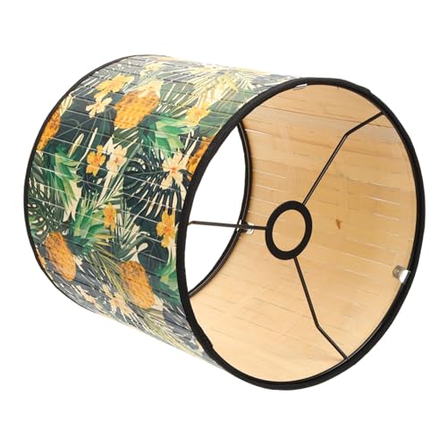 HAMPPLIES Natürlicher Lampenschirm Pendelleuchte Natürlich Geflochten Deckenleuchte Dekorativer Lampenschirm Hängelampe für Wohnzimmer Schlafzimmer Esszimmer von HAMPPLIES