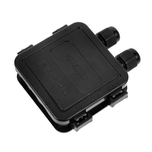HAMPPLIES Photovoltaik Kabelbox und Flammhemmend Kleine Doppelloch Anschlussbox für Sichere Verbindung in Solaranlagen Wetterfeste Photovoltaik Abzweigdose von HAMPPLIES