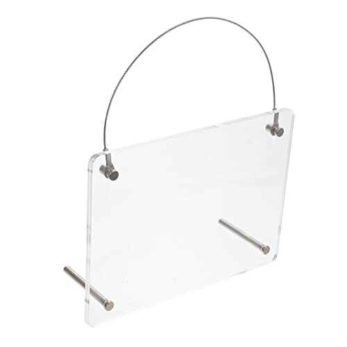 HAMPPLIES Rahmenloser Klarer Bilderrahmen Transparenter Schwebender Foto Ständer Wandmontierbar für Desktop Eleganter Moderner Fotorahmen für Bilder Zertifikate Collagen Geschenkidee von HAMPPLIES