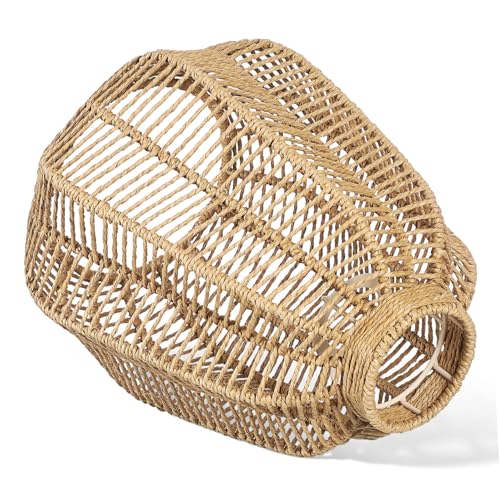 HAMPPLIES Rattan Lampenschirm Tischlampe Ersatz Lampenschirm aus Naturfasern Robust Geflochten für Wohnzimmer Schlafzimmer Vielseitig Einsetzbar HAMPPLIES Rattan Lampenschirm Tischlampe Ersatz Lampenschirm aus Naturfasern Robust Geflochten für Wohnzimmer Schlafzimmer Vielseitig Einsetzbar von HAMPPLIES