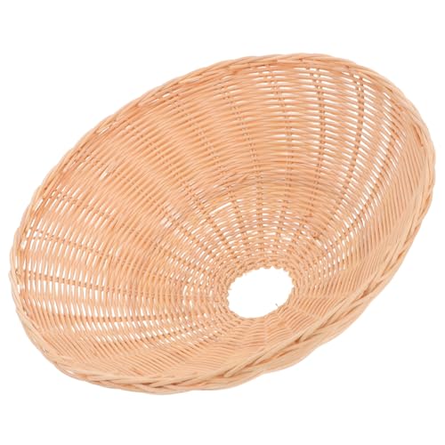 HAMPPLIES Rattan Lampenschirm für Pendelleuchte Handgewebt Rustikaler Stil Innenlampenbezug Geeignet für Esszimmer Restaurant Hotel und Wohnzimmer von HAMPPLIES