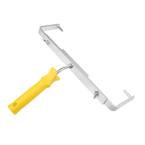 HAMPPLIES Retraktabler Aluminium rollenhalter Ausziehbares Rollerregal mit Ergonomischem Griff Langlebiger Rollerpinselständer Praktisches Malerzubehör für Experten Privatgebrauch von HAMPPLIES