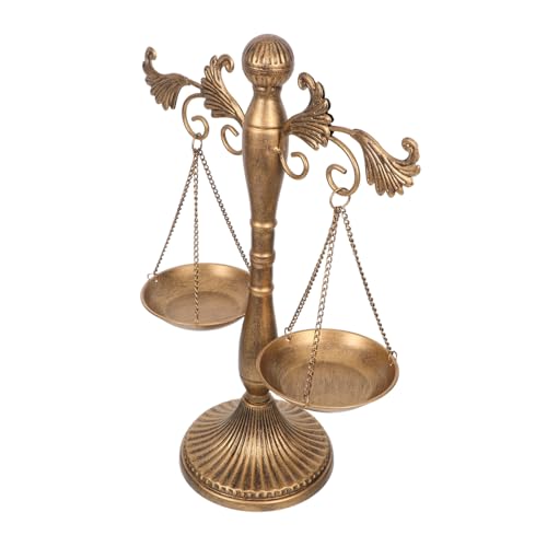 HAMPPLIES Retro Schmuckständer Vintage Balance Schmuckhalter Metall Display Tablett für Halsketten Wohnzimmer Büro Dekoration für Juristen HAMPPLIES Retro Schmuckständer Vintage Balance Schmuckhalter Metall Display Tablett für Halsketten Wohnzimmer Büro Dekoration für Juristen von HAMPPLIES