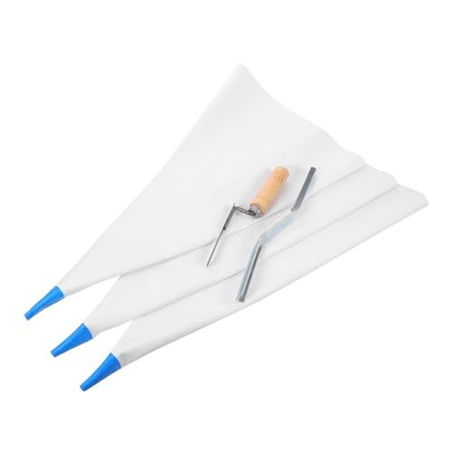 HAMPPLIES Robuster Fugenmörtelbeutel mit Metallspitze Wiederverwendbarer Zementsack für Präzise Fliesen und Mauerwerksreparatur Auslaufsicher Luftdicht Versiegelt für Fliesenfugenfüllung HAMPPLIES Robuster Fugenmörtelbeutel mit Metallspitze Wiederverwendbarer Zementsack für Präzise Fliesen und Mauerwerksreparatur Auslaufsicher Luftdicht Versiegelt für Fliesenfugenfüllung von HAMPPLIES