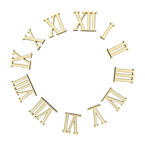 HAMPPLIES Römische Zahlen Wanduhr DIY Uhr Zahlen Umfassendes Uhrwerk Ersatzteil Zubehör Einfache Montage Modernes Design Vielseitig für Uhr Reparatur und Bastelprojekte Geeignet von HAMPPLIES