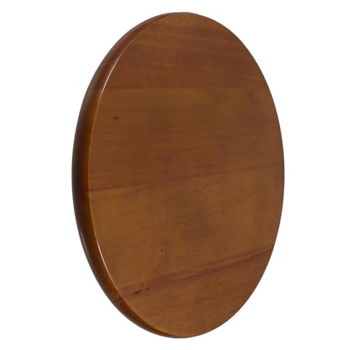 HAMPPLIES Runder Holz Sitz für Barhocker Stabile Ersatz Sitzfläche aus Robustem Gummibaumholz Vintage Farbton Einfache Montage Langlebiger Runder Stuhl Sitzersatz für Gastronomie und Büro von HAMPPLIES