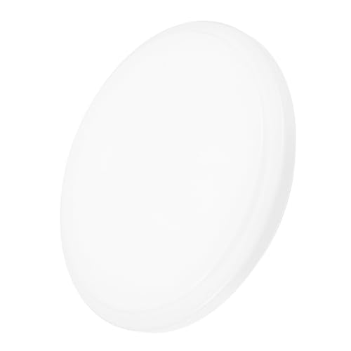 HAMPPLIES Runder PVC Deckenlampenschirm Ersatz für Wohnräume und Langlebiger Clip Lampenschirm Gleichmäßige Beleuchtung Augenschonend Modernes Design von HAMPPLIES