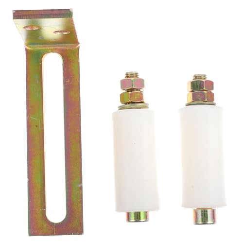 HAMPPLIES Schiebetor Führungsrolle Nylon Industrial Heavy Duty Verschleißfest mit Halterung für Garten Garagentore Verstellbar Komplettes Montageset Inklusive Anleitung von HAMPPLIES