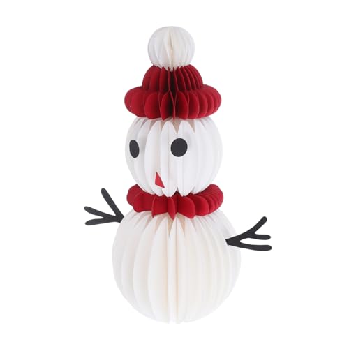HAMPPLIES Schneemann Honeycomb Tischdekoration Kleine Papierfigur Wiederverwendbar Leicht und Robust Festliches Weihnachtszentrum für Esstisch und Party Winter-Dekoration HAMPPLIES Schneemann Honeycomb Tischdekoration Kleine Papierfigur Wiederverwendbar Leicht und Robust Festliches Weihnachtszentrum für Esstisch und Party Winter-Dekoration von HAMPPLIES