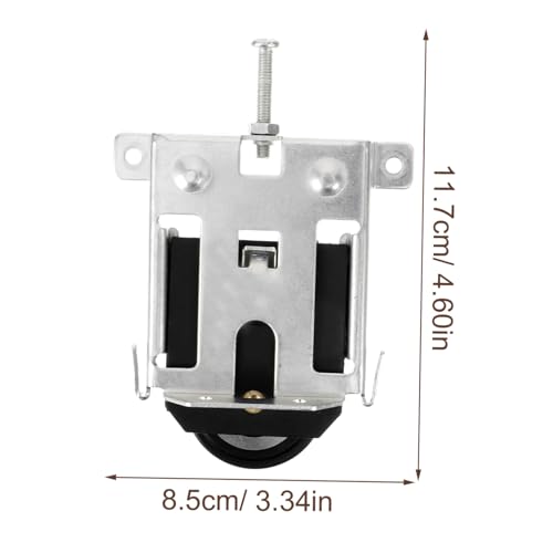 HAMPPLIES Schrank schiebetürrolle Anti entgleisung mit Geräuschlosem Lauf Langlebige Türrolle ohne Bohren Leicht Gleitender Türschlitten für Kleiderschrank und Schiebetürführung von HAMPPLIES