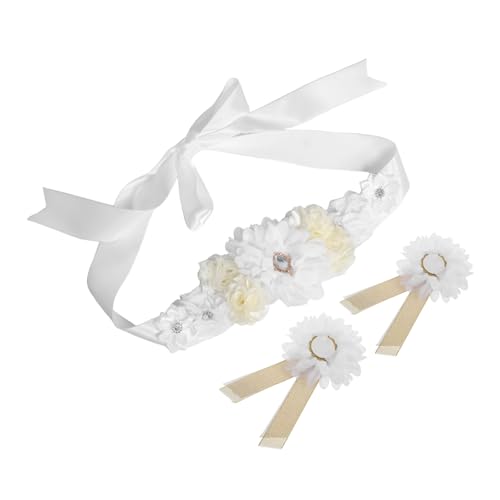 HAMPPLIES Schwangerschafts-bauchgürtel mit Blumenmuster Verstellbarer Schwangerschafts-bauchband für Shower Brautparty und Fotoshooting Atmungsaktiv und Komfortabel Weiß HAMPPLIES Schwangerschafts-bauchgürtel mit Blumenmuster Verstellbarer Schwangerschafts-bauchband für Shower Brautparty und Fotoshooting Atmungsaktiv und Komfortabel Weiß von HAMPPLIES