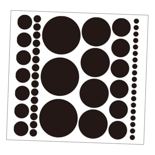 HAMPPLIES Schwarze DIY Punkte Wandsticker Selbstklebend Kreative Wanddekoration für Kinderzimmer Schlafzimmer Wohnzimmer Wiederverwendbar Einfach Anzubringen Schadstofffrei von HAMPPLIES