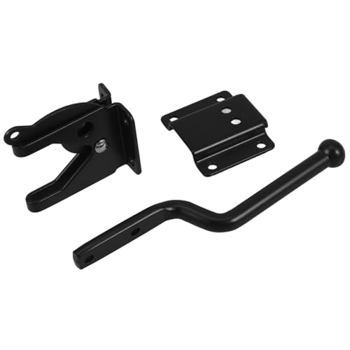 HAMPPLIES Schwarzer Verzinkter Türriegel Riegelschloss mit Selbstsicherndem Hebel für Gartentor und Zaun Rostschutzbeschichtet Einstellbar Langlebig für Außenbereich und Pools HAMPPLIES Schwarzer Verzinkter Türriegel Riegelschloss mit Selbstsicherndem Hebel für Gartentor und Zaun Rostschutzbeschichtet Einstellbar Langlebig für Außenbereich und Pools von HAMPPLIES