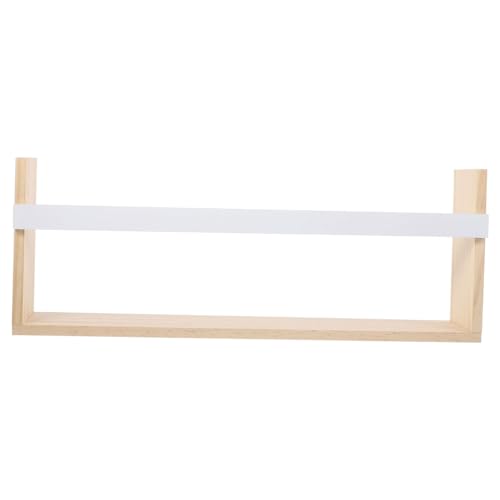 HAMPPLIES Schwimmendes Wandregal aus Holz Rustikales Bücherregal für Wohnzimmer Home Office und Badezimmer Sicheres und Stabiles Design für Dekorative Aufbewahrung von HAMPPLIES