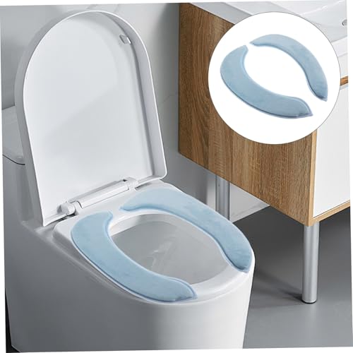 HAMPPLIES Selbstklebender Toilettenpad WC-Sitzbezug Pads Unterlage Abdeckung gepolsterter Toilettensitz aufkleber toilettendeckel Sitzkissen Zubehör für Toilettensitze Blau HAMPPLIES Selbstklebender Toilettenpad WC-Sitzbezug Pads Unterlage Abdeckung gepolsterter Toilettensitz aufkleber toilettendeckel Sitzkissen Zubehör für Toilettensitze Blau von HAMPPLIES