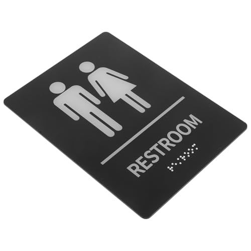 HAMPPLIES Selbstklebendes Braille wc schild für barrierefreie Toiletten mit deutlichem Unterschied Einfache Montage glatten Oberflächen mit Brailleschrift für sehbehinderte Personen HAMPPLIES Selbstklebendes Braille wc schild für barrierefreie Toiletten mit deutlichem Unterschied Einfache Montage glatten Oberflächen mit Brailleschrift für sehbehinderte Personen von HAMPPLIES