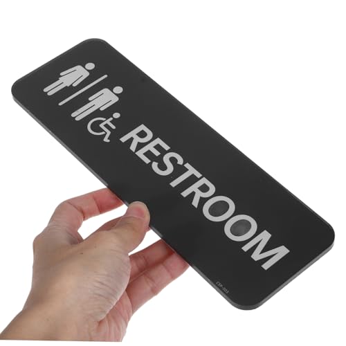 HAMPPLIES Selbstklebendes Toilettenschild aus Robust und Bruchsicher für Tür oder Wand Praktisches Unisex Badezimmer Schild HAMPPLIES Selbstklebendes Toilettenschild aus Robust und Bruchsicher für Tür oder Wand Praktisches Unisex Badezimmer Schild von HAMPPLIES