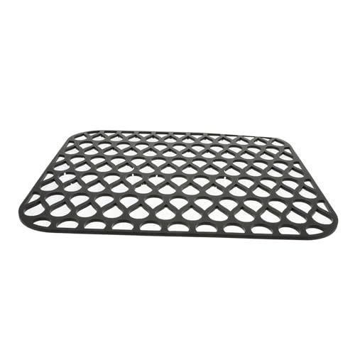 HAMPPLIES Silikon Spülbeckenmatte Rutschfest Küchenspüle Schutzmatte Perforiert Flexibel Zuschneidbar Langlebig Vielseitig als Abtropfmatte für Haushalt Küche Schwarz Klein von HAMPPLIES