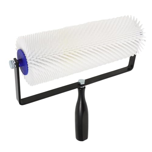 HAMPPLIES Spiked Roller Bodenbeschichtungswerkzeug Selbstverlaufender Entlüftungsroller mit Langlebigem Griff für Luftblasenentfernung bei Bodenbelägen und Malerarbeiten von HAMPPLIES