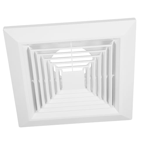 HAMPPLIES Square Bathroom Vent Cover mit Clip Integrierter Deckenlüfter-abdeckung aus Kunststoff Effiziente Luftverteilung und Feuchtigkeitsmanagement für Bad und Küche Platzsparendes Design von HAMPPLIES