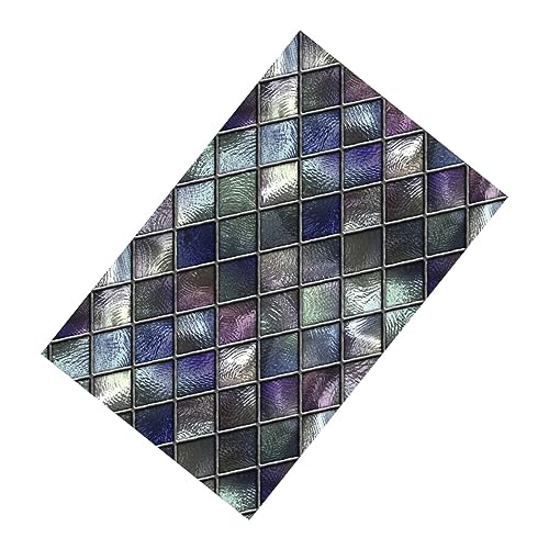 HAMPPLIES 1Stück Fenster Sichtschutzfolie aus PVC Statische Fensterfolie für Privatsphäre Nicht Klebend Lichtdurchlässig und Blickdicht für Badezimmer Wohnzimmer Büro und von HAMPPLIES