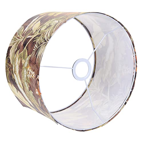 HAMPPLIES Stilvoller Lampenschirm Stoff für Pendelleuchten und Tischlampen Eleganter Drum Lampenschirm für Wohnzimmer und Schlafzimmer Abnehmbar Design Dekorative Heimbeleuchtung von HAMPPLIES