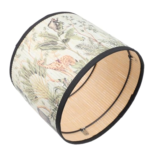 HAMPPLIES Stylischer Bamboo Lampenschirm Vintage Decken und Tischleuchte Hängelampe Lampenabdeckung für Innenbereich Rustikale Wohnkultur von HAMPPLIES