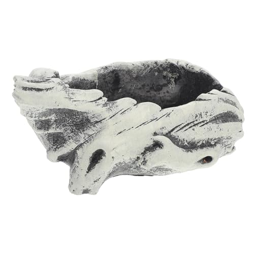 HAMPPLIES 1stücke Cement Sukkulenten Blumentopf Mit Drainage Handgefertigter Kreativer Pflanztopf Für Haus Und Büro Einzigartiges Design Für Dekorative Pflanzenpflege Schiefergrau von HAMPPLIES