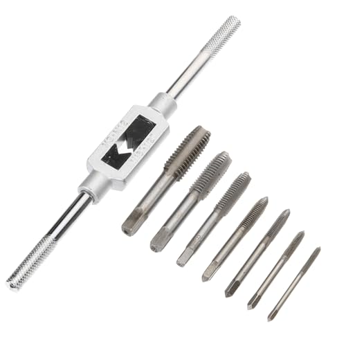 HAMPPLIES Teiliges Verstellbares Gewindeschneider set mit Handgewindebohrer für Robustes Gewindeschneidwerkzeug für Fahrradreparatur Möbelmontage und Maschinenbau von HAMPPLIES