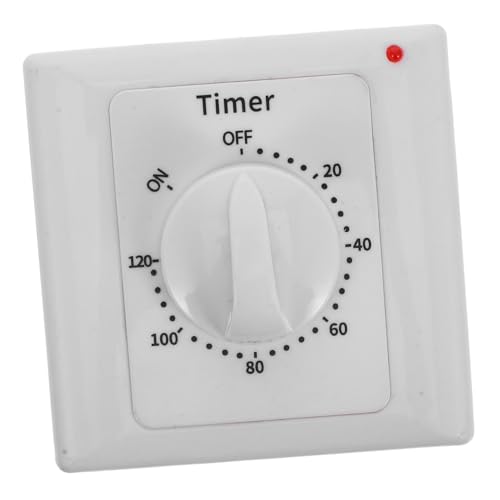 HAMPPLIES Timer Schalter für Innenbeleuchtung Elektronischer Countdown Timer mit Minuten Mechanischer Wandschalter für Elektrische Steckdosen Praktische Steuerung für Haushaltsgeräte von HAMPPLIES