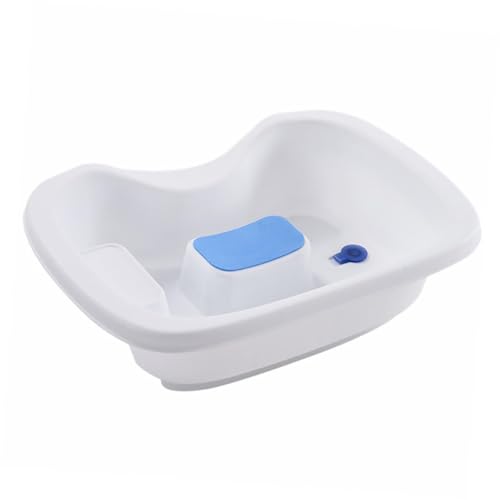 HAMPPLIES Tragbares Shampoo Becken für Senioren und Schwangere Ergonomische Waschschüssel mit Wasserempfindlichem Stopfen Komfortable Nackenstütze Robustes Bruchsicheres Design für Liegende HAMPPLIES Tragbares Shampoo Becken für Senioren und Schwangere Ergonomische Waschschüssel mit Wasserempfindlichem Stopfen Komfortable Nackenstütze Robustes Bruchsicheres Design für Liegende von HAMPPLIES