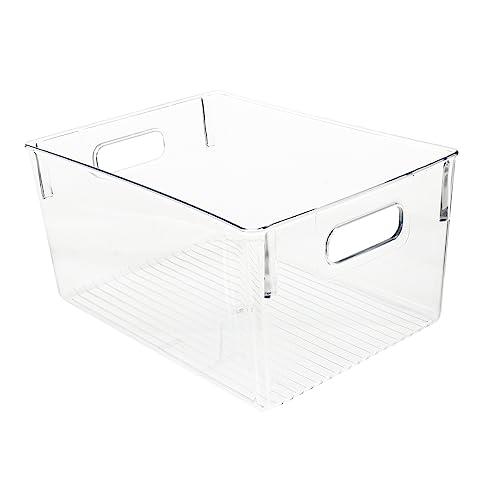 HAMPPLIES Transparente Aufbewahrungsbox aus Kunststoff mit Tragegriff Stapelbarer Buch und Organizer Multifunktionale Aufbewahrung für Kinderzimmer und Büro Langlebig und Praktisch HAMPPLIES Transparente Aufbewahrungsbox aus Kunststoff mit Tragegriff Stapelbarer Buch und Organizer Multifunktionale Aufbewahrung für Kinderzimmer und Büro Langlebig und Praktisch von HAMPPLIES