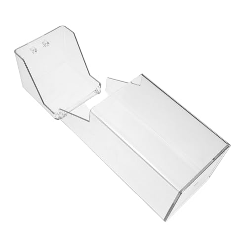 HAMPPLIES Transparente Kunststoff Maske Aufbewahrungsbox mit Deckel Kompakte Aufbewahrungsbox für Saubere Masken und Zubehör Vielseitiger Organizer für Zuhause und Büro Leichter Zugriff von HAMPPLIES
