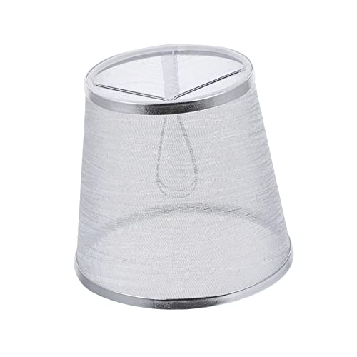 HAMPPLIES Transparenter Silberner Stoff Lampenschirm Weicher Lichteffekt Langlebig DIY Lampenabdeckung für Pendelleuchte und Tischlampe Modischer Lampenüberzug mit Feiner Verarbeitung von HAMPPLIES