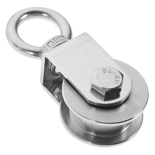 HAMPPLIES Umlenkrolle Drehbar Traglaststark Seilrolle Für Drahtseilzug Maschinenwerkstatt Garage Fitness Zubehör HAMPPLIES Umlenkrolle Drehbar Traglaststark Seilrolle Für Drahtseilzug Maschinenwerkstatt Garage Fitness Zubehör von HAMPPLIES