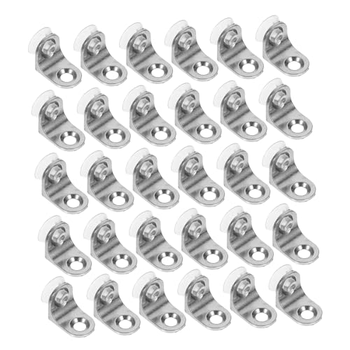 HAMPPLIES Verstellbare Dreieckige Regalhalterungen aus Metall mit Schrauben Stabile Möbelwinkel für Glasböden Wandbefestigung Robust und Langlebig Teiliges für Regalbretter und Ablagen von HAMPPLIES
