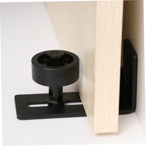 HAMPPLIES Verstellbare Schiebetür Bodenführung Edelstahl Laufschiene für Scheunentore Wandmontage ohne Bodengravur Schiebetürführung mit Langlebigem Carbonstahl und Kratzfreiem Lauf von HAMPPLIES