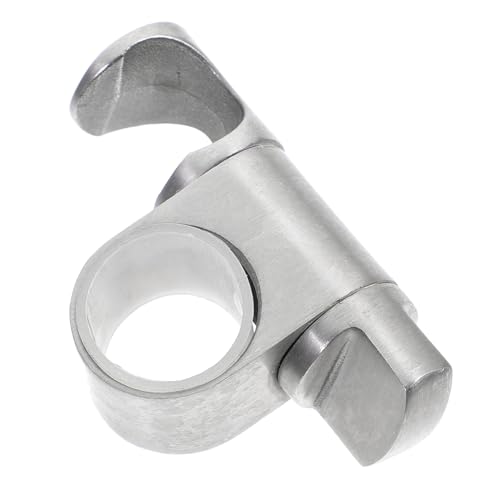 HAMPPLIES Verstellbarer Duschkopfhalter aus Edelstahl Drehbar Einfach Montierbar Kompatibel mit Schiebeleisten Langlebiger Brausehalter für Bad Hotel und Fitnessstudio von HAMPPLIES