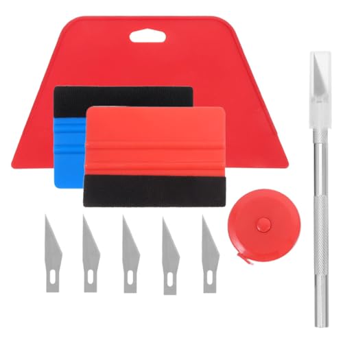 HAMPPLIES Vielseitiges Wand Autotuning glättwerkzeug für Tapeten Selbstklebende Folien und Autofolien Effizientes Squeegee Kit für Einfache Montage und Glatte Oberfläche von HAMPPLIES