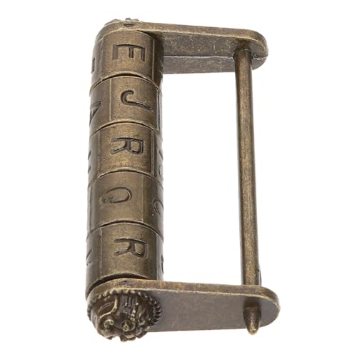 HAMPPLIES Vintage Chinesisches Zahlenschloss aus Langlebiger Zinklegierung Antikes Vorhängeschloss mit Festem Code Dekoratives Retro Schloss für Schmuckschatullen und Geschenkboxen HAMPPLIES Vintage Chinesisches Zahlenschloss aus Langlebiger Zinklegierung Antikes Vorhängeschloss mit Festem Code Dekoratives Retro Schloss für Schmuckschatullen und Geschenkboxen von HAMPPLIES