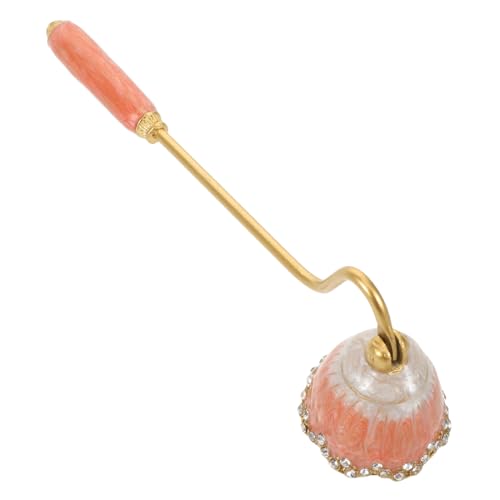 HAMPPLIES Vintage Emaille Kerzenlöscher mit Langem Griff Sicherer Dochtschutz Schützt vor Wachsspritzern Dekoratives Accessoire für Zuhause Rosa für Aromatherapie und Saubere Kerzenpflege von HAMPPLIES