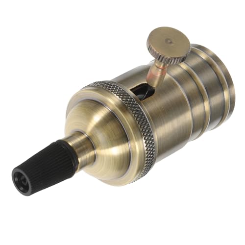 HAMPPLIES Vintage Lampenfassung aus Aluminium mit Integriertem Schalter Retro Design Einfache Installation Vielseitig Kompatibel für Pendel Stehlampen für Wohn Bürobeleuchtung HAMPPLIES Vintage Lampenfassung aus Aluminium mit Integriertem Schalter Retro Design Einfache Installation Vielseitig Kompatibel für Pendel Stehlampen für Wohn Bürobeleuchtung von HAMPPLIES