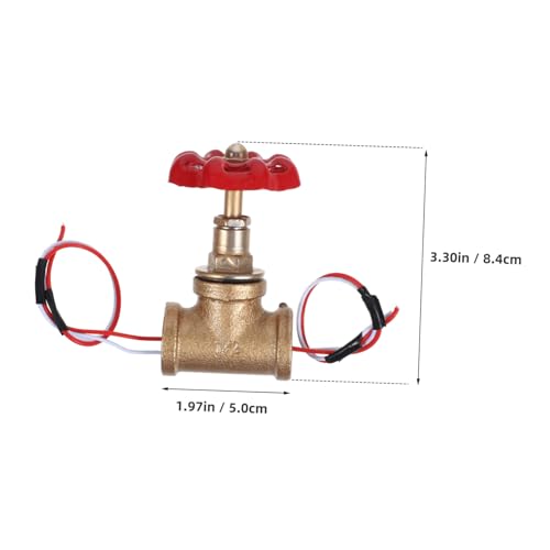 HAMPPLIES Vintage Lichtschalter Stopventil aus Eisen mit Roter und Weißem Kabel Einstellbarer Retro Tischventil schalter für Wasserrohrlampen und Steampunk Beleuchtung im Bad Shopbereich HAMPPLIES Vintage Lichtschalter Stopventil aus Eisen mit Roter und Weißem Kabel Einstellbarer Retro Tischventil schalter für Wasserrohrlampen und Steampunk Beleuchtung im Bad Shopbereich von HAMPPLIES