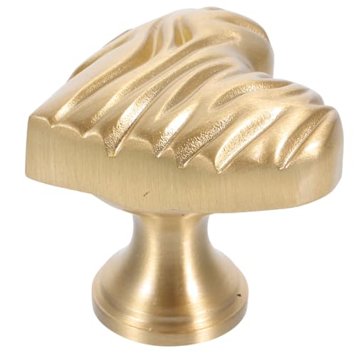 HAMPPLIES Vintage Messinggriffe Herzförmige Schrankgriffe für Kommoden Kleiderschränke Robust und Einfach zu Montieren Dekorative Möbelgriffe mit Romantischem Flair für Zuhause von HAMPPLIES