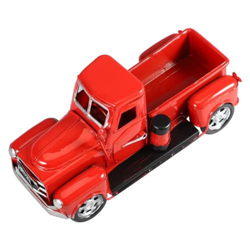 HAMPPLIES Vintage Retro Auto Modell aus Kleines Modellauto Dekoratives Schreibtisch Ornament in Klassischem Rot Rustikale Deko für Wohnzimmer Büro und HAMPPLIES Vintage Retro Auto Modell aus Kleines Modellauto Dekoratives Schreibtisch Ornament in Klassischem Rot Rustikale Deko für Wohnzimmer Büro und von HAMPPLIES