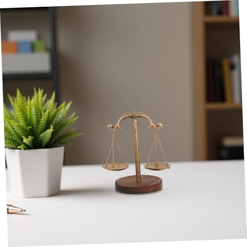 HAMPPLIES Vintage Skulptur Schmuckhalter mit Holzsockel Rustikaler Metall Schmuckorganizer Dekoratives Gerechtigkeitswaagen-Dekor für Wohnzimmer Büro und Geschenke HAMPPLIES Vintage Skulptur Schmuckhalter mit Holzsockel Rustikaler Metall Schmuckorganizer Dekoratives Gerechtigkeitswaagen-Dekor für Wohnzimmer Büro und Geschenke von HAMPPLIES