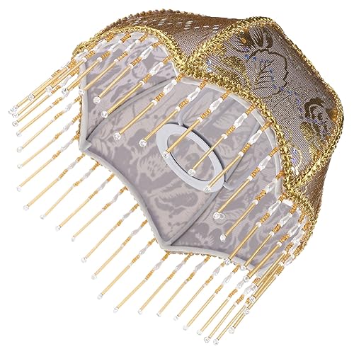 HAMPPLIES Vintage Stoff Lampenschirm Regenschirm form Robust und Verschleißfest Passend für Steh Tischlampen Dekorativ für Wohnzimmer Schlafzimmer und Bürobereich von HAMPPLIES