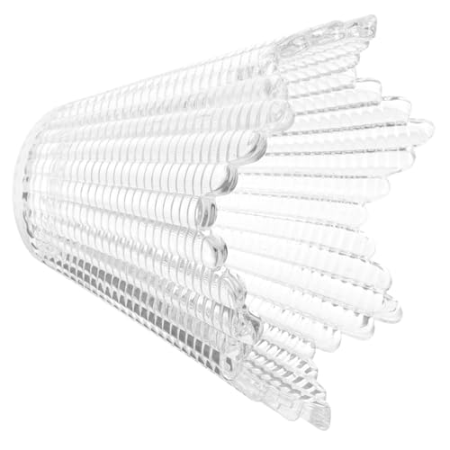 HAMPPLIES Vintage Transparenter Glas Lampenschirm Dekorative Wandlampe Abdeckung Robustes Einfaches Design für Schlafzimmer Hochwertiger Ersatz für Alte oder Defekte Lampen Stilvoll und von HAMPPLIES